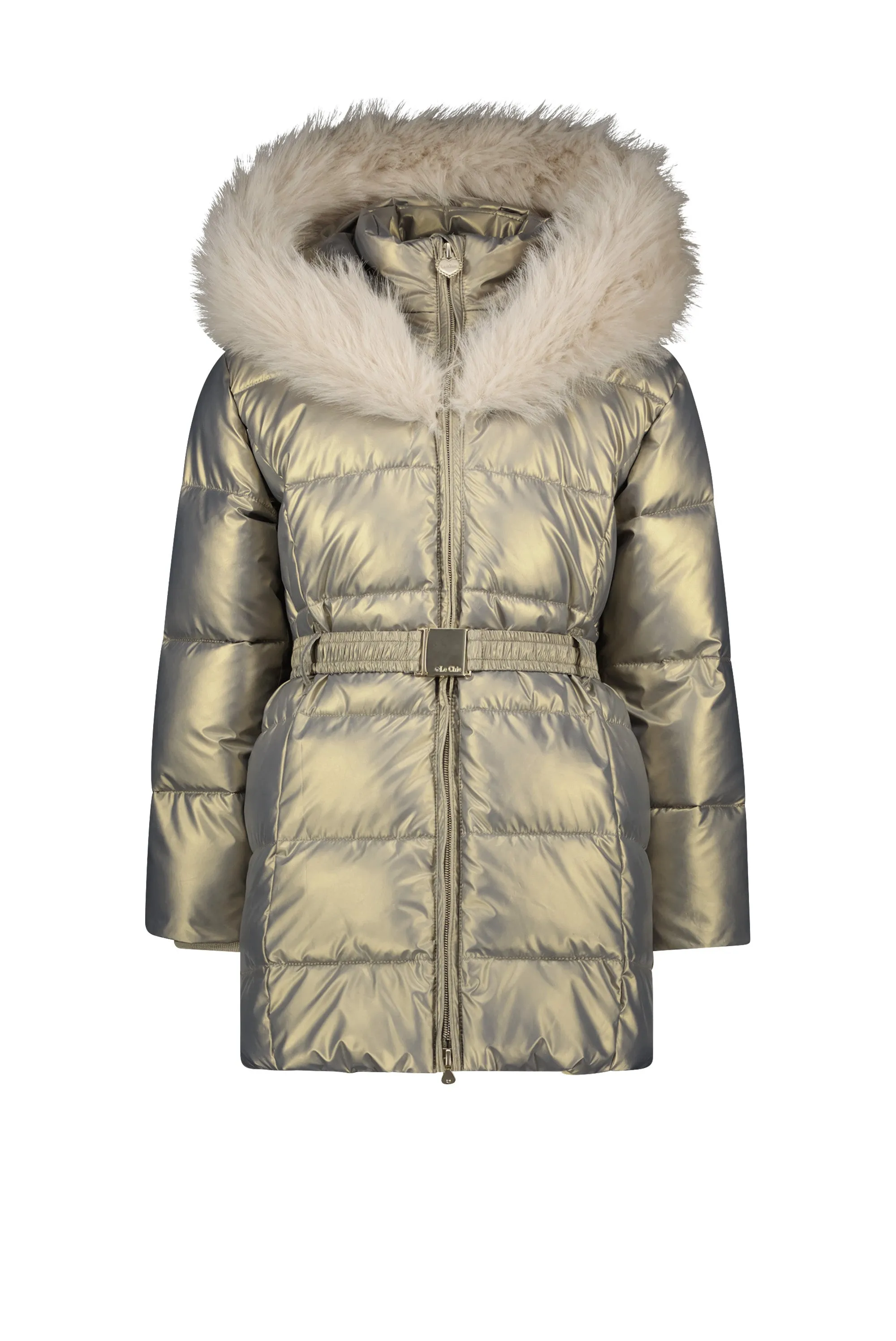 ♥ BODETTE ♥ fur-edged hood coat *Gorgeous Grey*