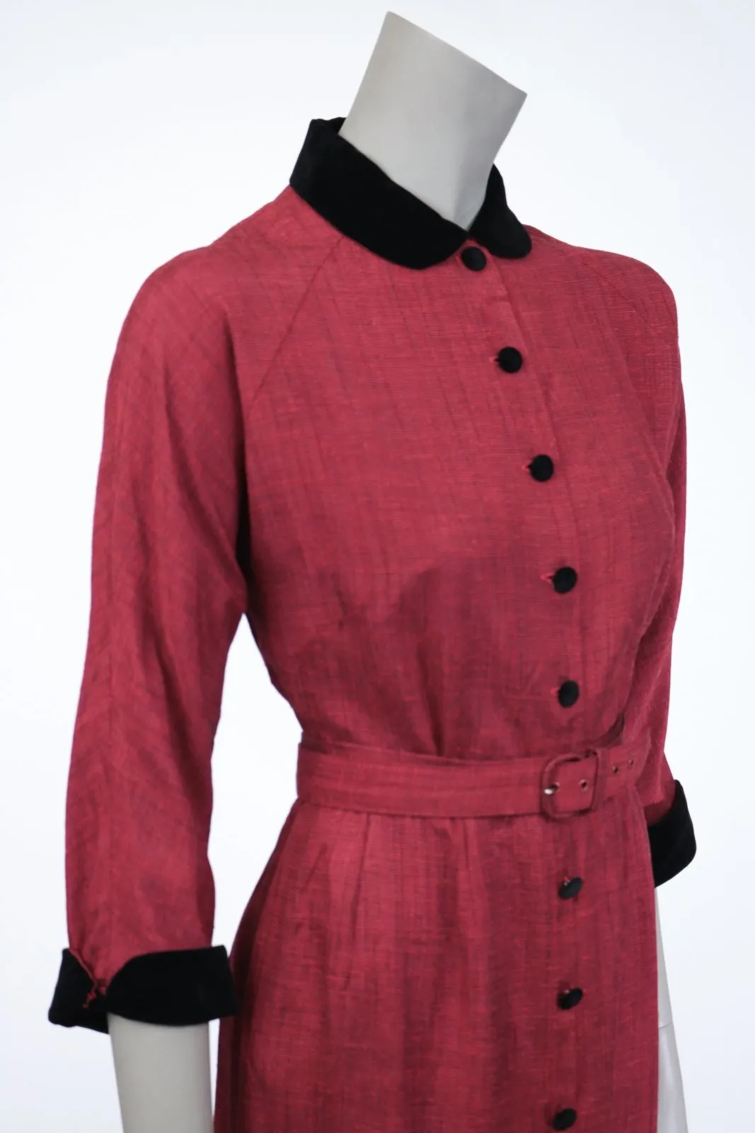 1950s Peter Pan Blouse and Pencil Skirt Set