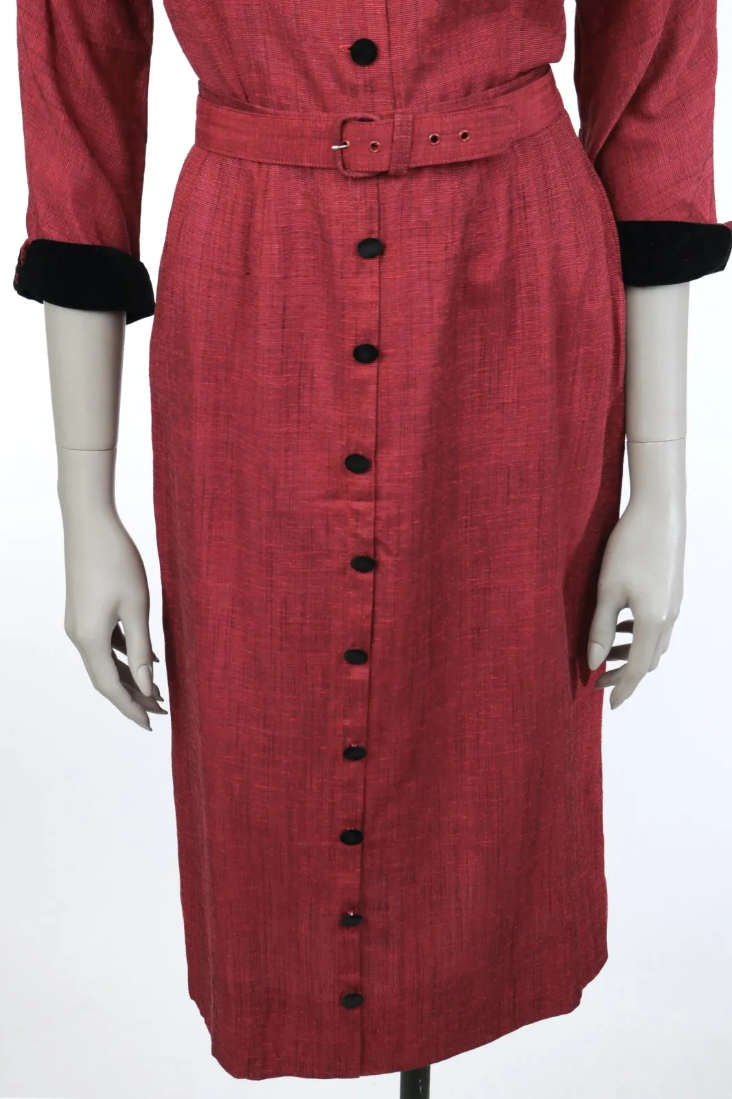 1950s Peter Pan Blouse and Pencil Skirt Set