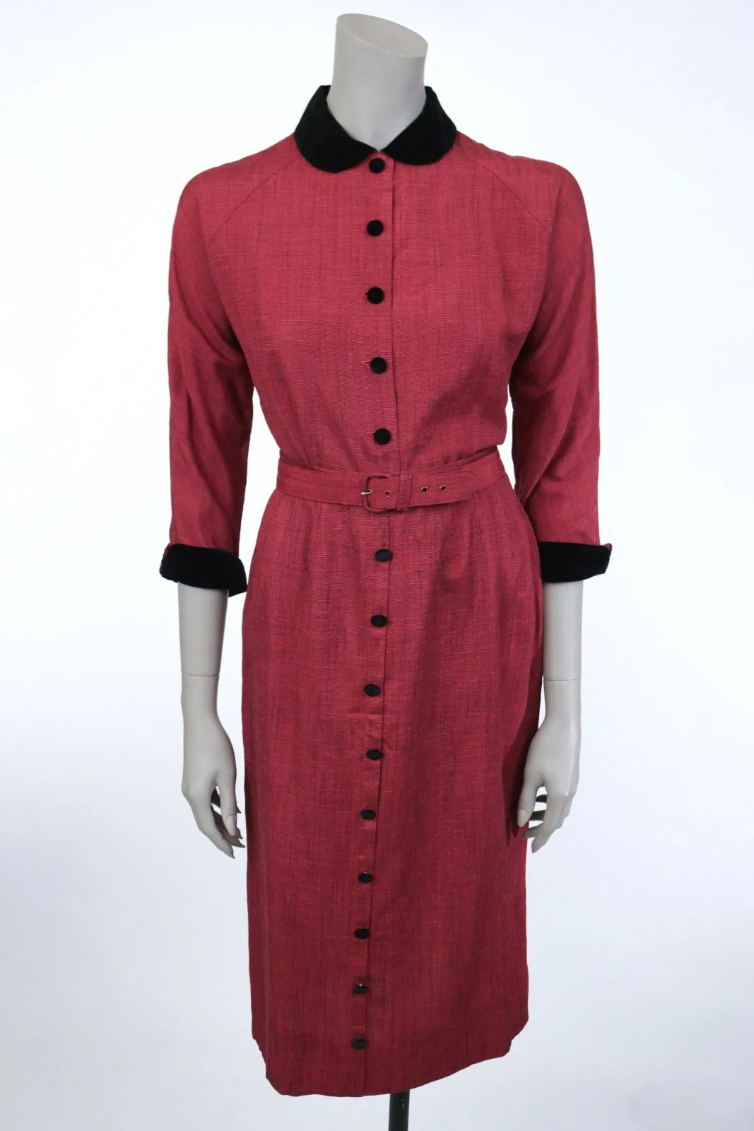 1950s Peter Pan Blouse and Pencil Skirt Set