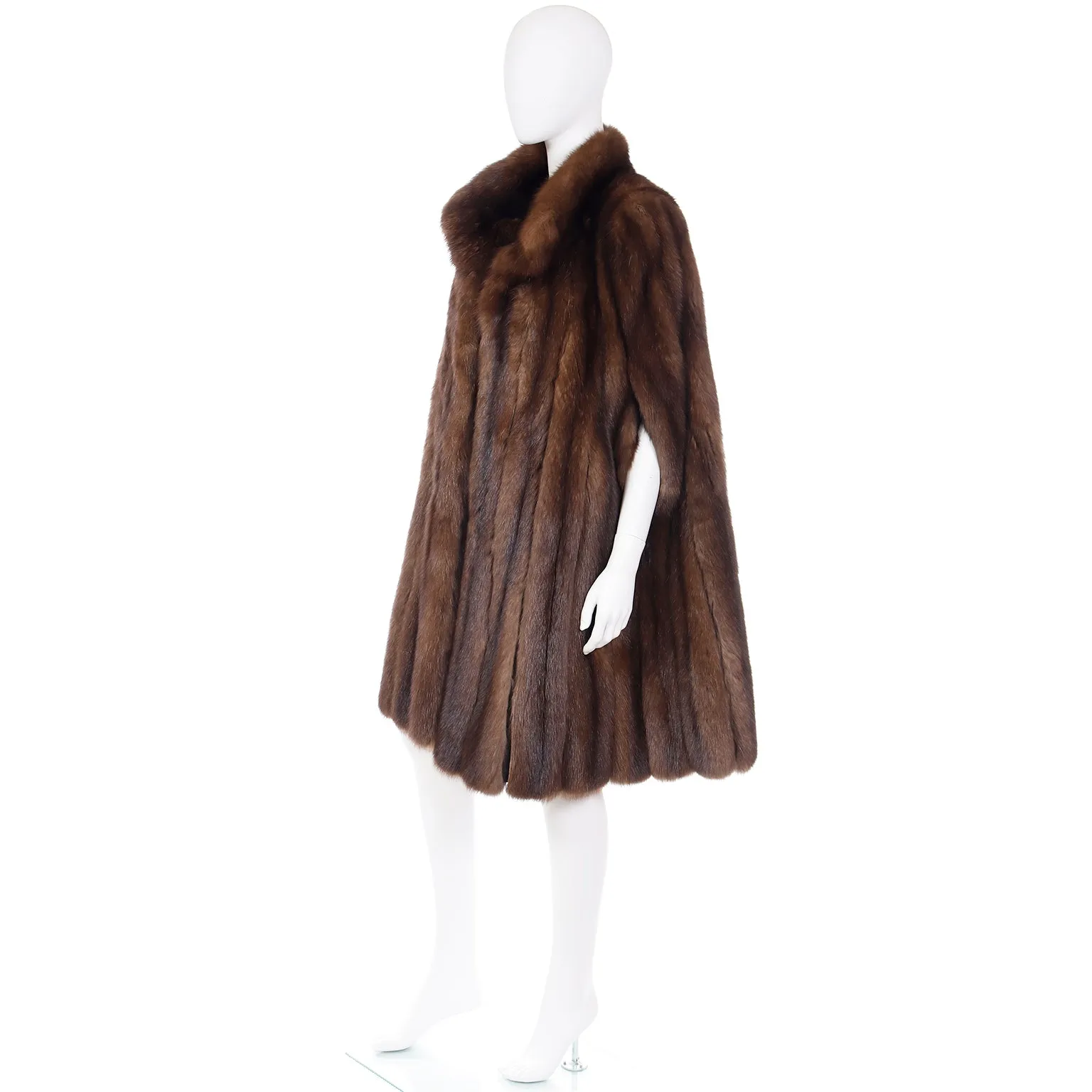 1960s Maximilian Vintage Sable Mink Fur Cape