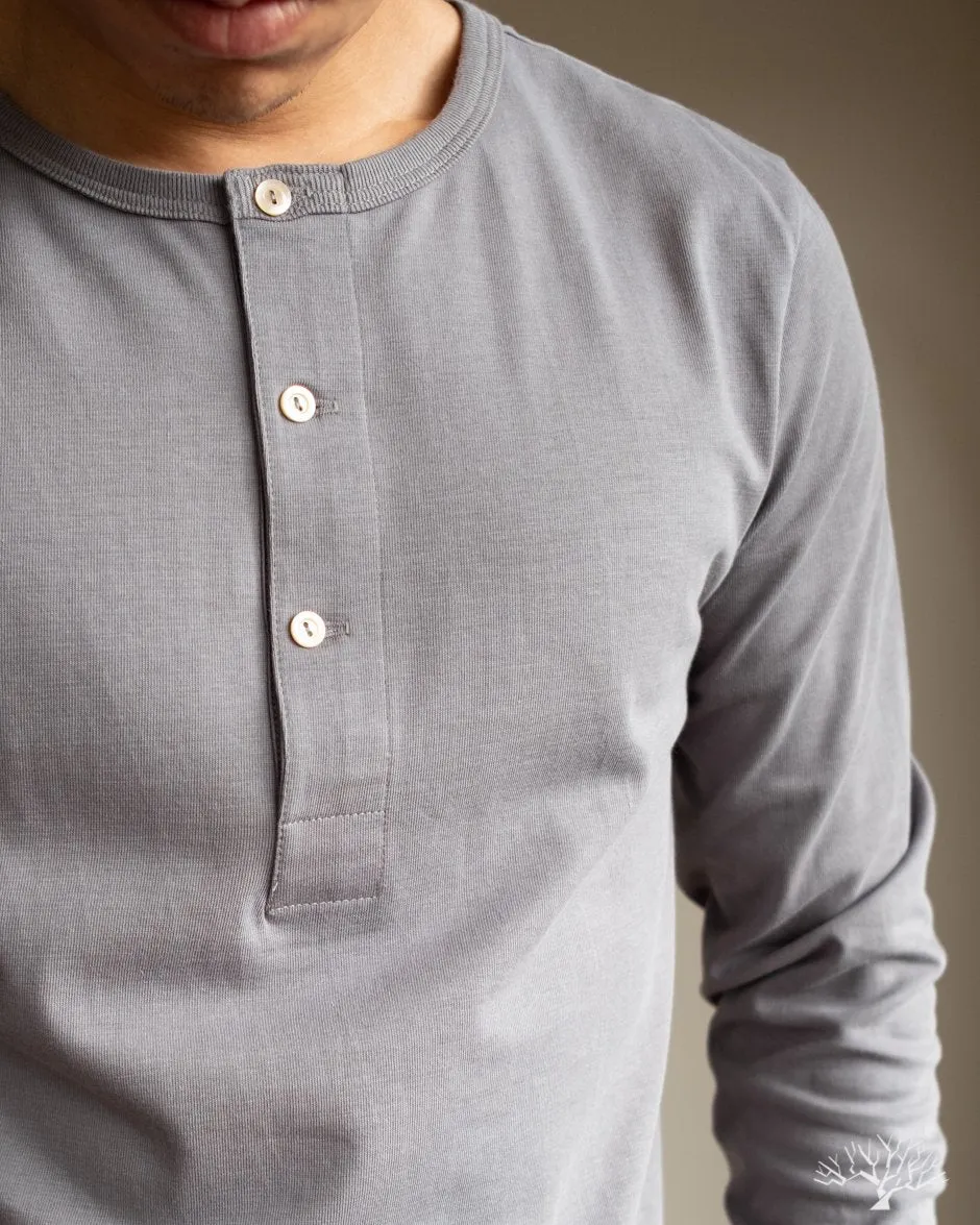 206 Long Sleeve Henley - Storm