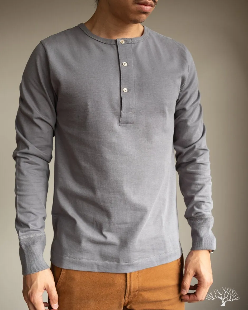 206 Long Sleeve Henley - Storm