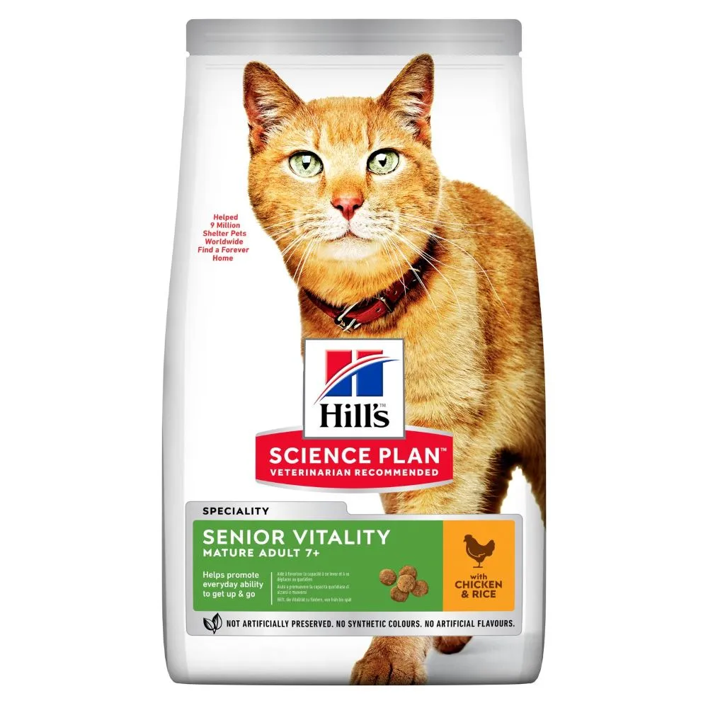 7  Senior Vitality with Chicken & Rice dry cat food