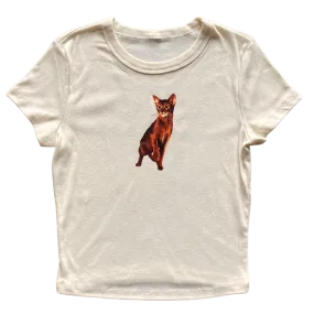 Abyssinian Cat v2 Women's Baby Rib