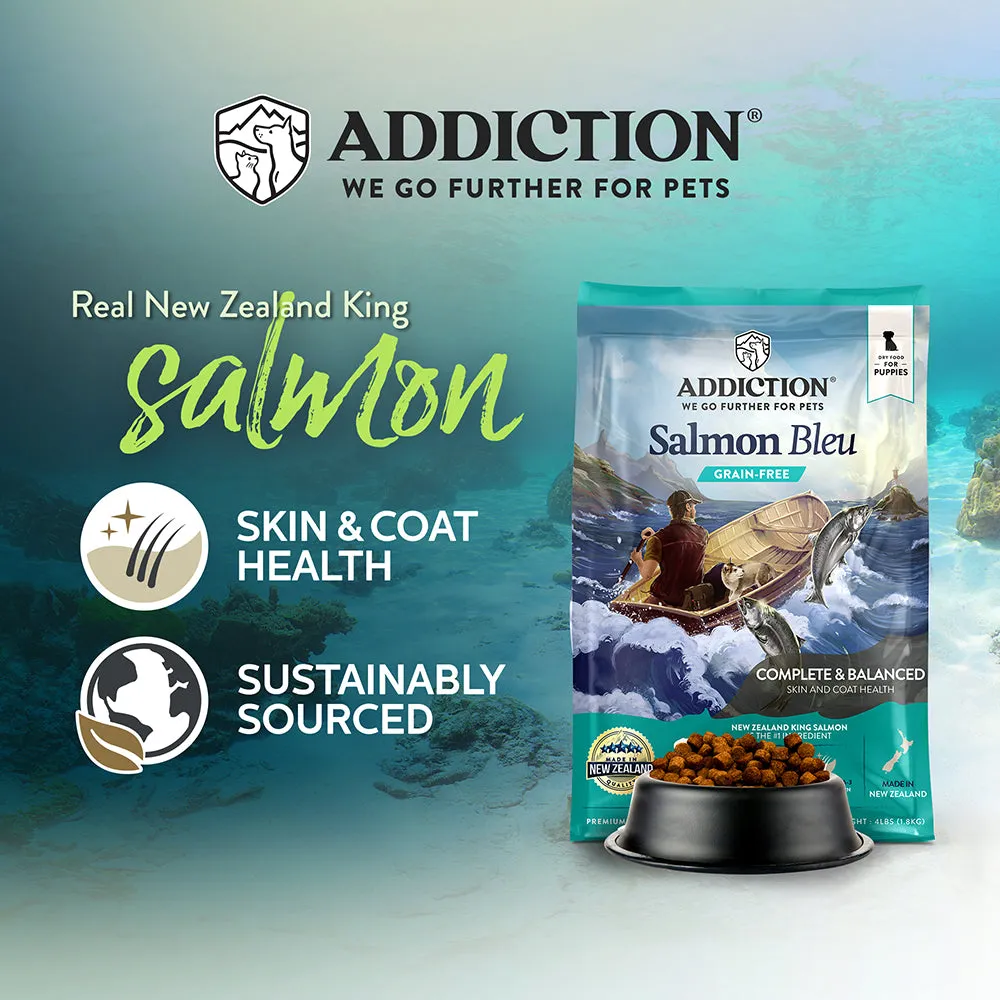 Addiction Dog Puppy Salmon Bleu Formula 20lb