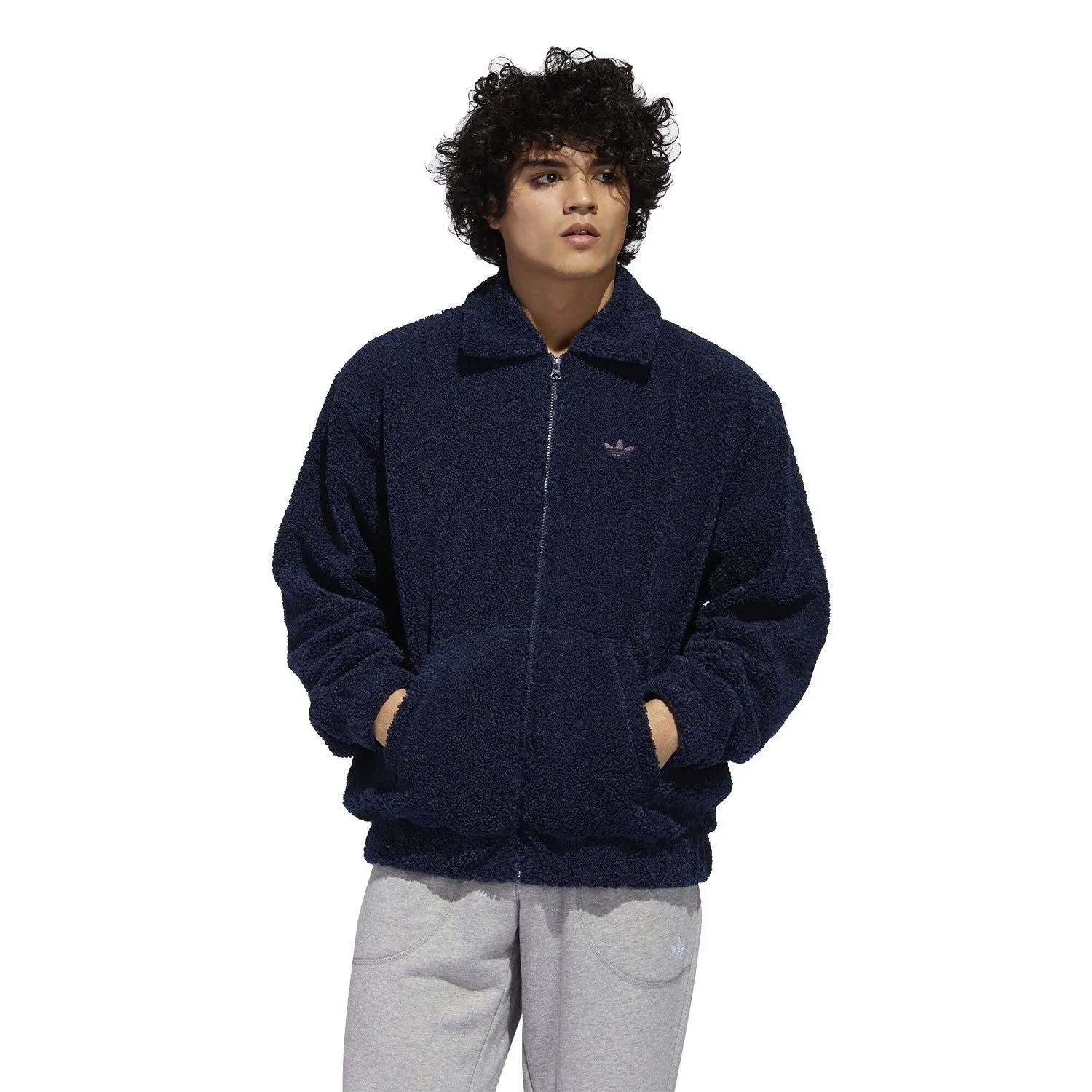 adidas Originals Teddy Bear Fleece Jacket - Navy