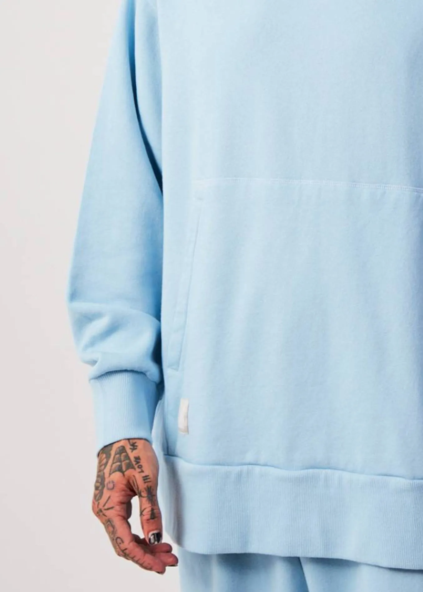 AFENDS Unisex Conditional - Unisex Oversized Hoodie - Sky Blue