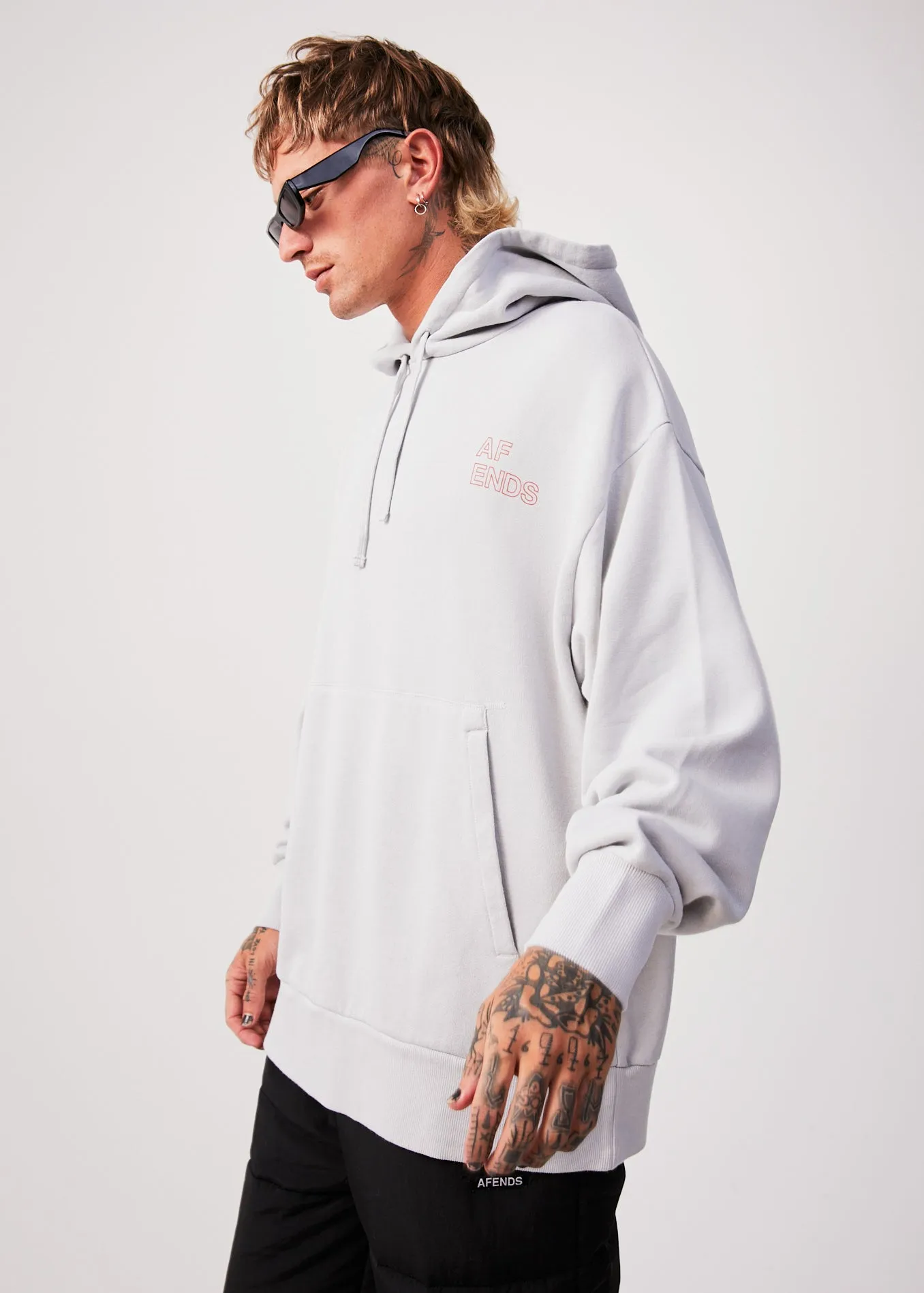 AFENDS Unisex Conditional - Unisex Oversized Hoodie - Smoke