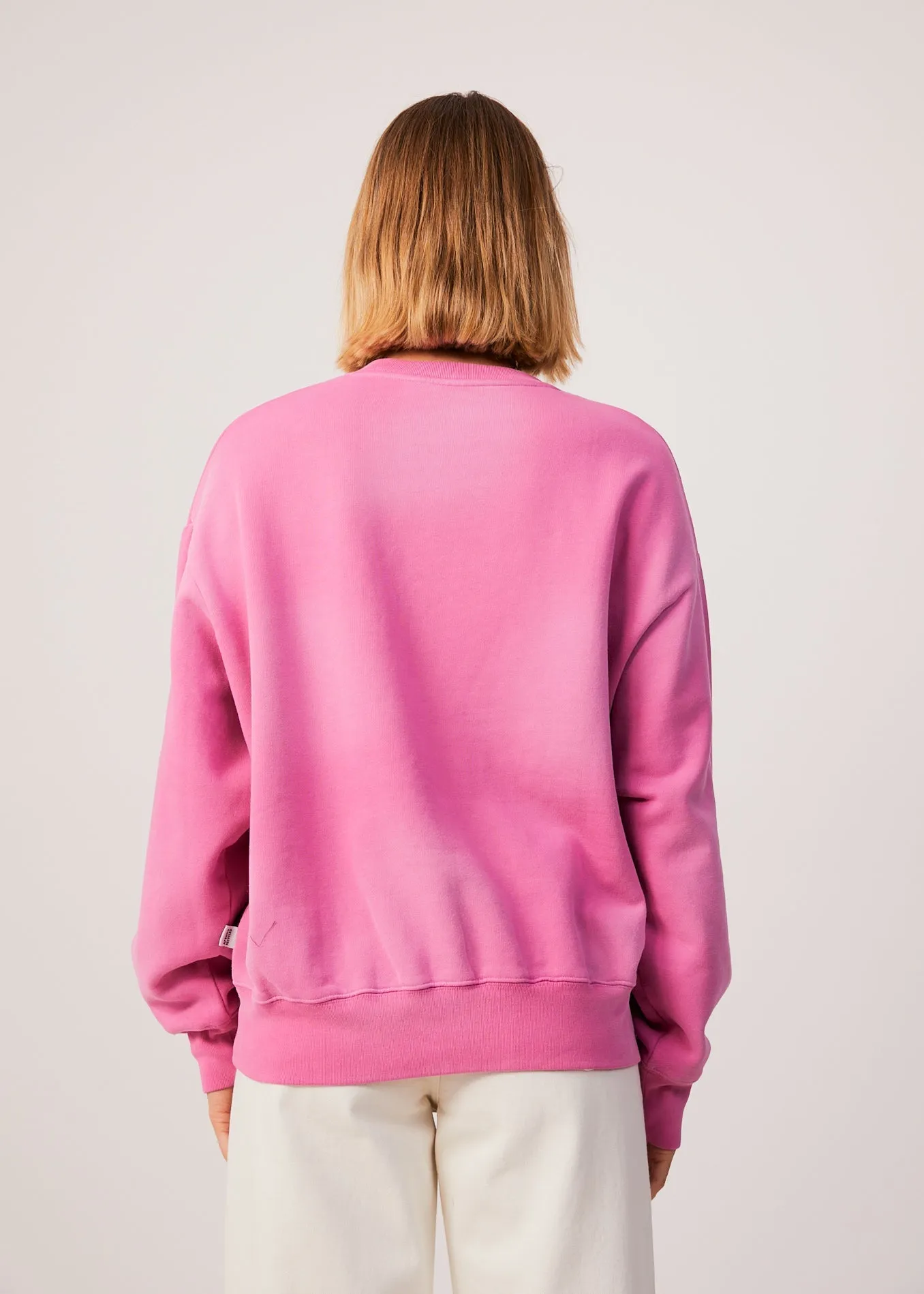 AFENDS Womens Boundless - Crew Neck Jumper - Bubblegum