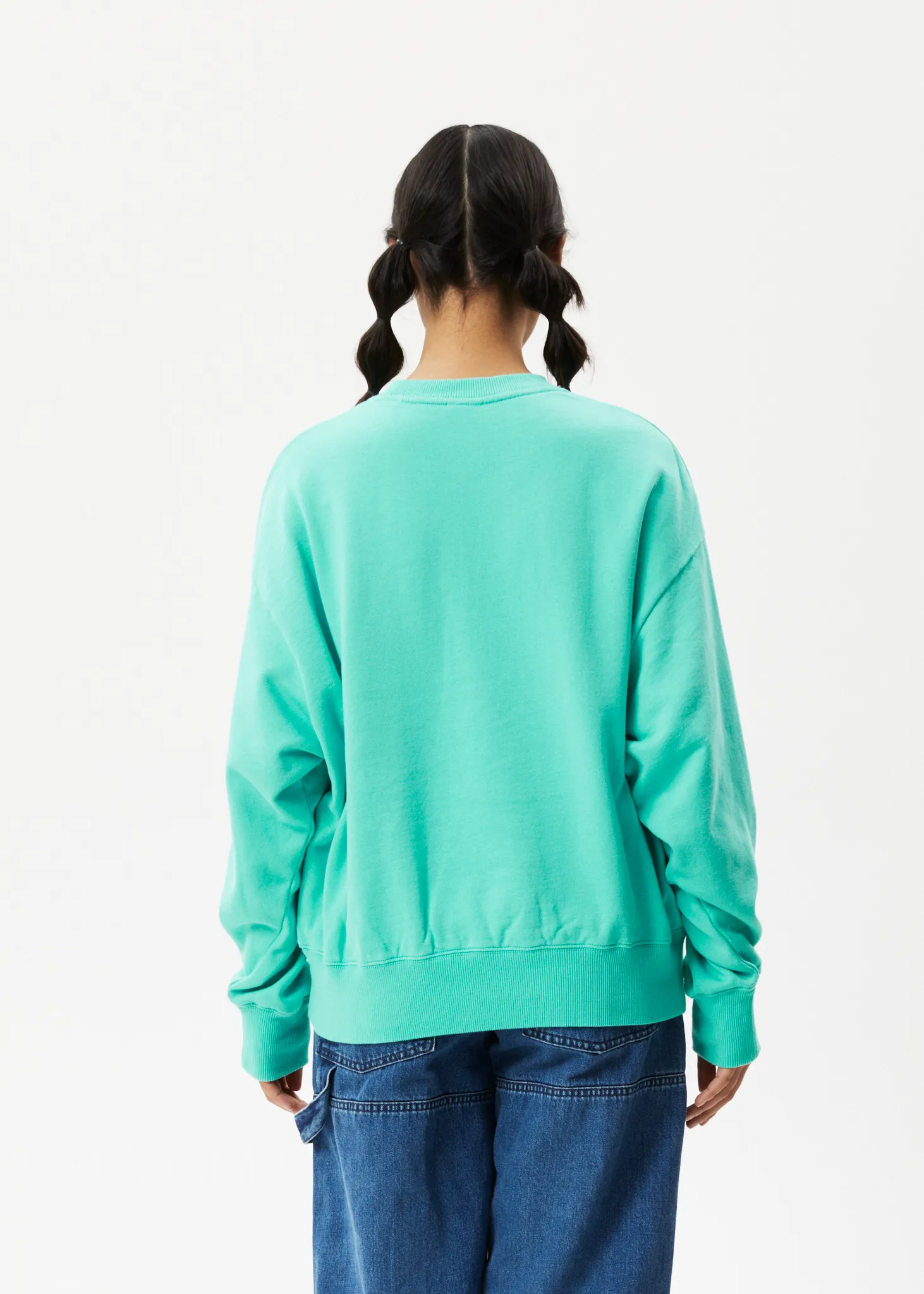 AFENDS Womens Taylor - Crew Neck Jumper - Jade