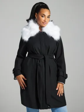 Alessia Fur Collar Coat