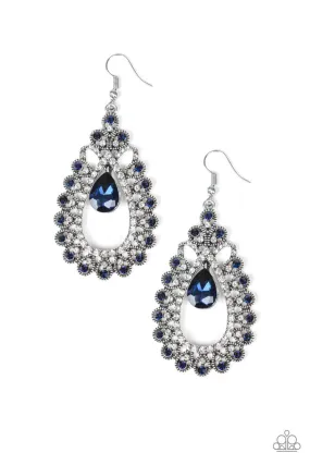 All About Business Blue Paparazzi Earrings