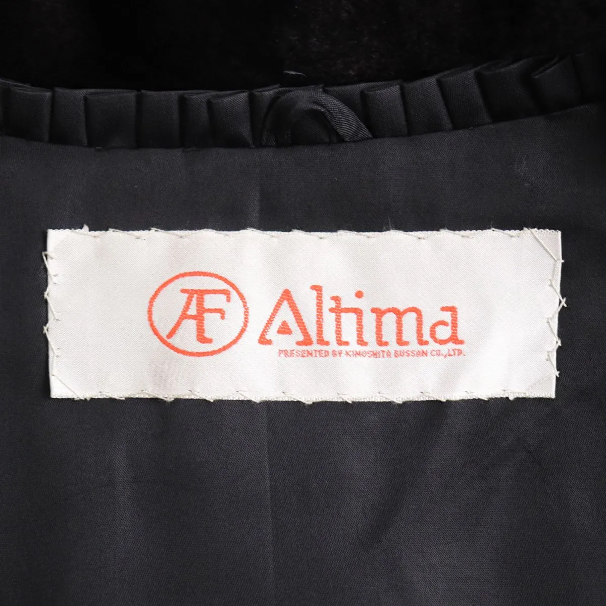 Altima Mink Fur Coat Dark Brown