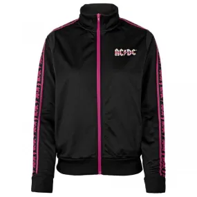 Amplified Womens/Ladies AC/DC Tricot Taped Track Jacket