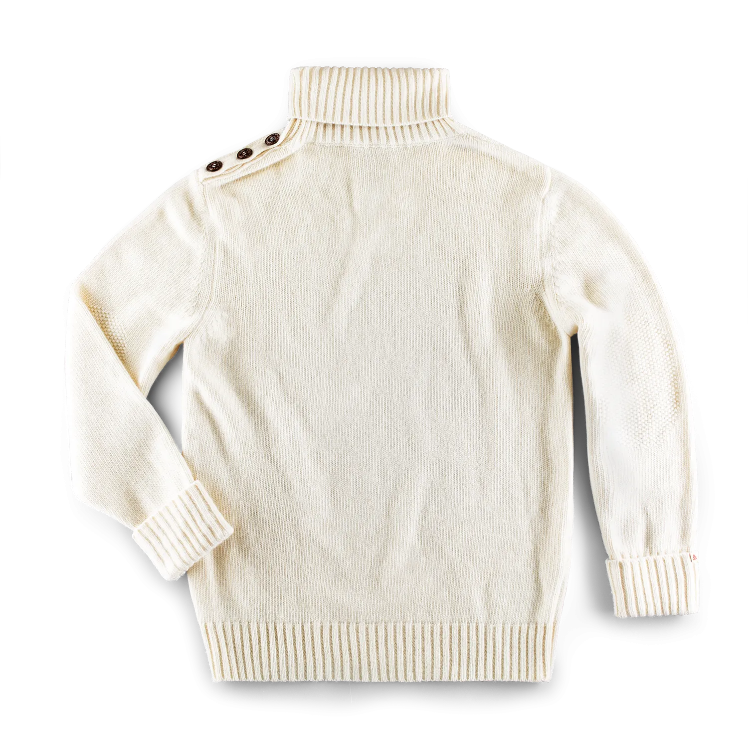 &SONS Ahab Submariner Rollneck Jumper Ecru