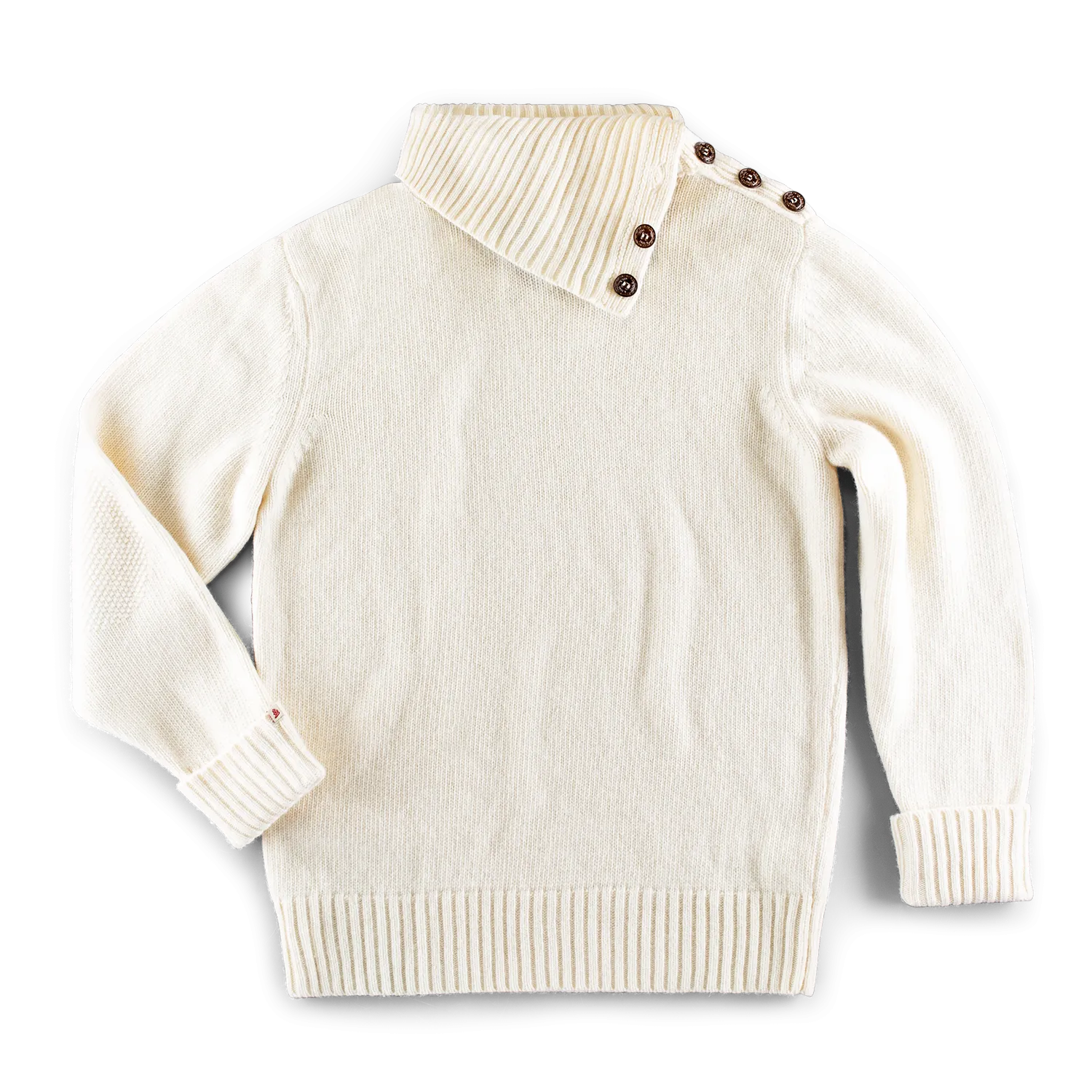 &SONS Ahab Submariner Rollneck Jumper Ecru