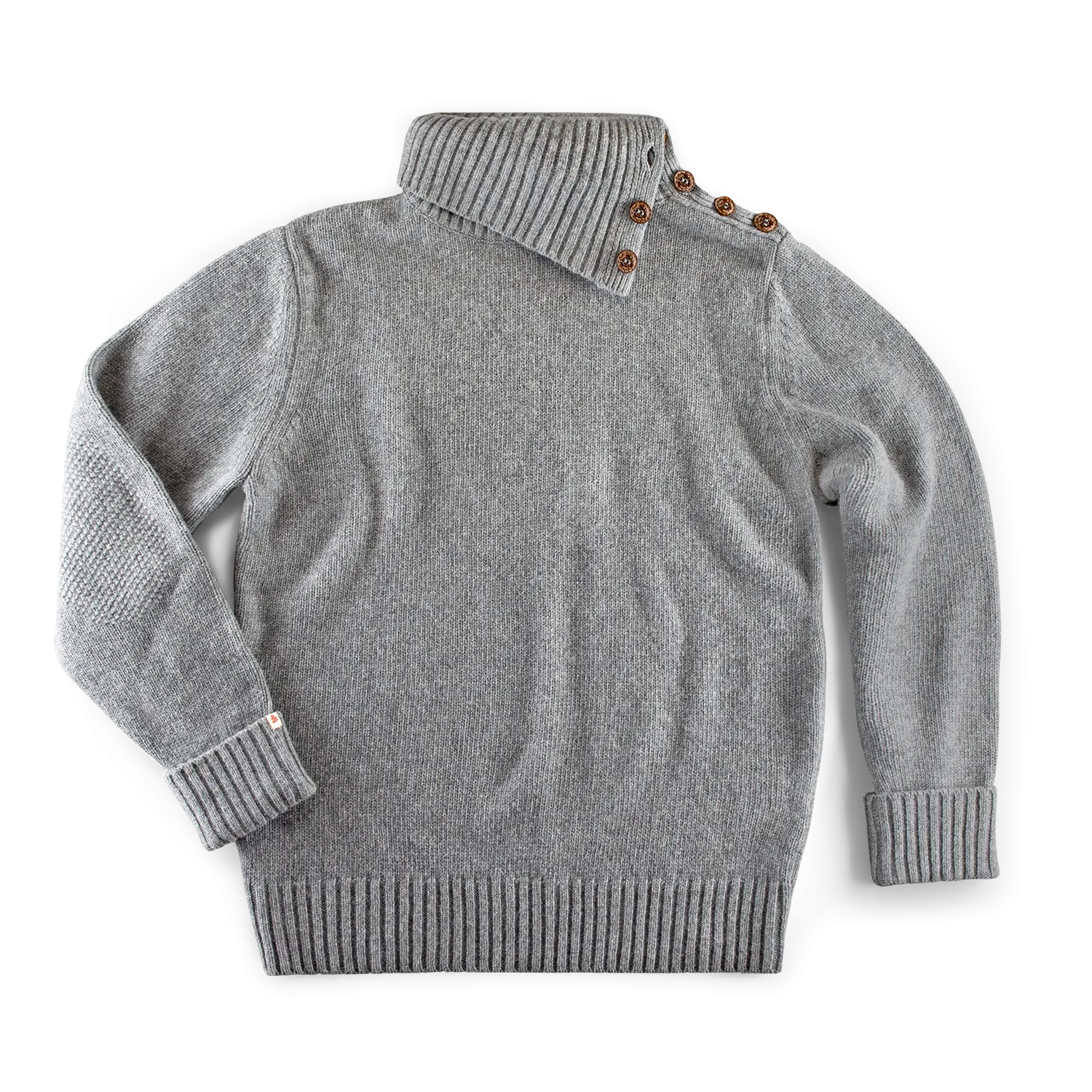 &SONS Ahab Submariner Rollneck Jumper Grey