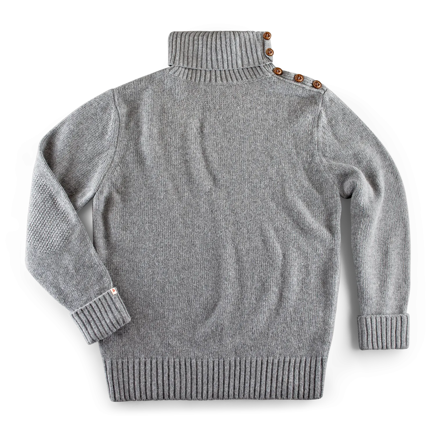 &SONS Ahab Submariner Rollneck Jumper Grey