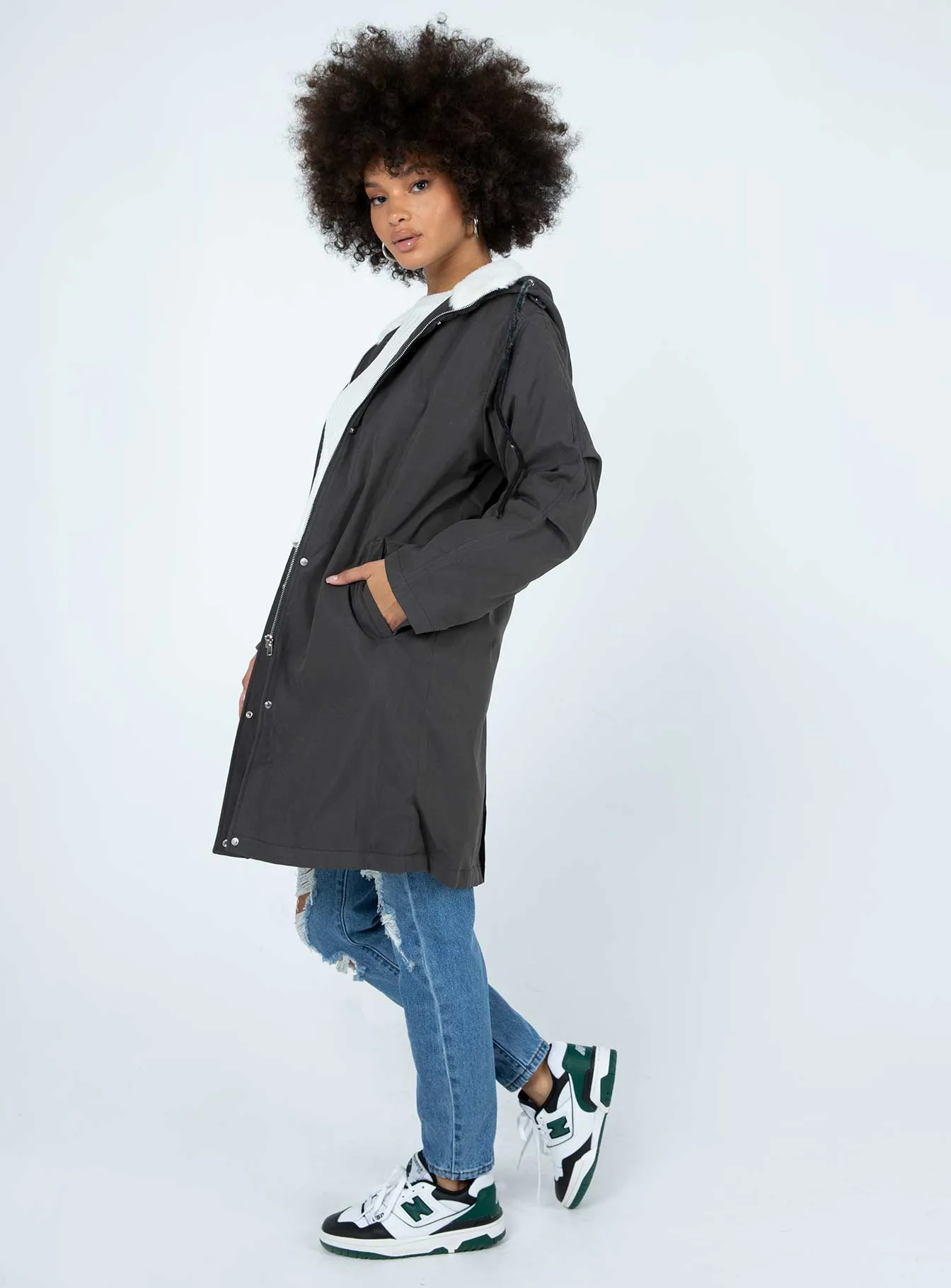 Anorak Coat Black