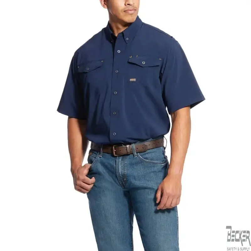 ARIAT - Rebar Made Tough VentTEK DuraStretch Work Shirt, Navy