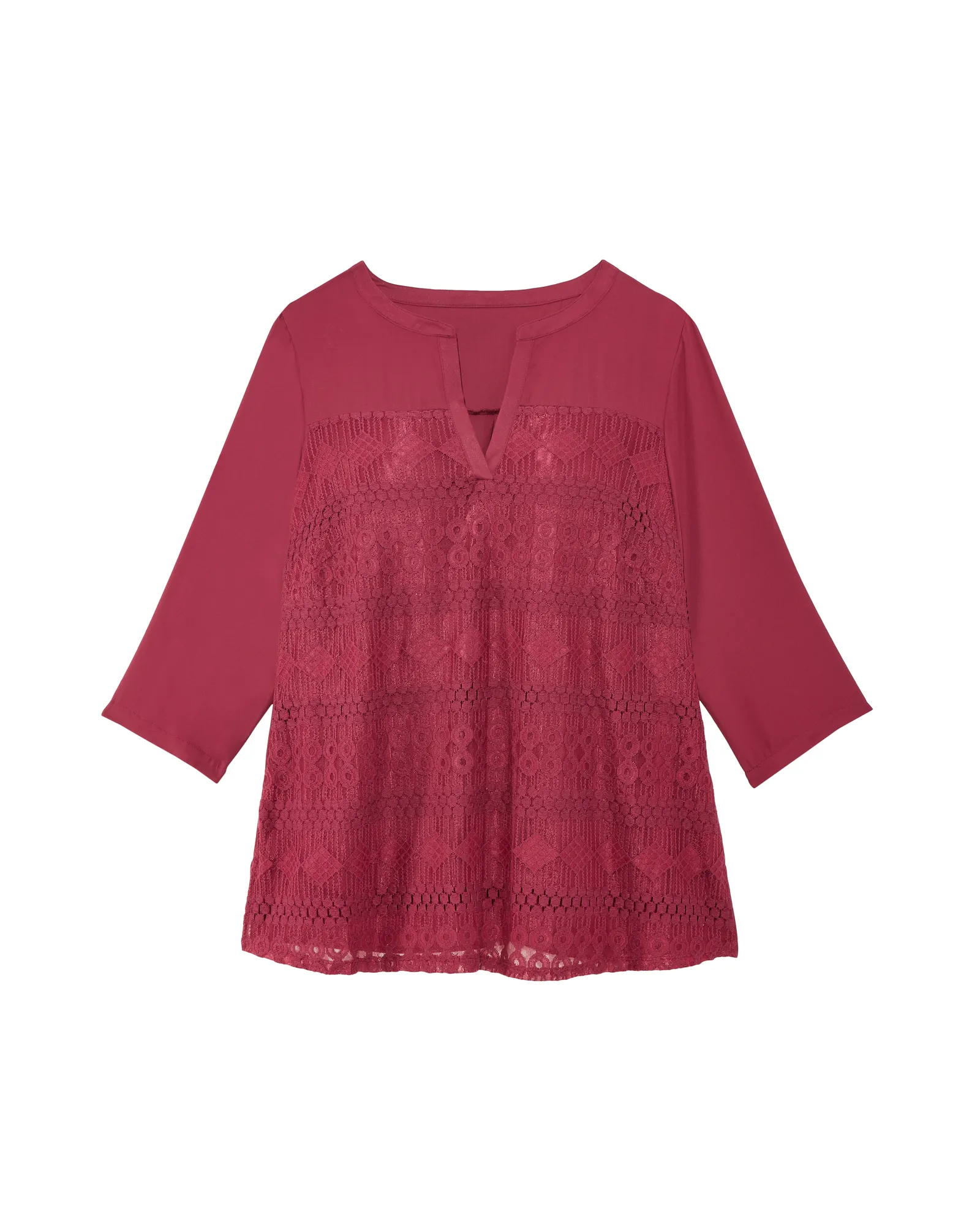 Audrey Detailed Blouse | Burgundy