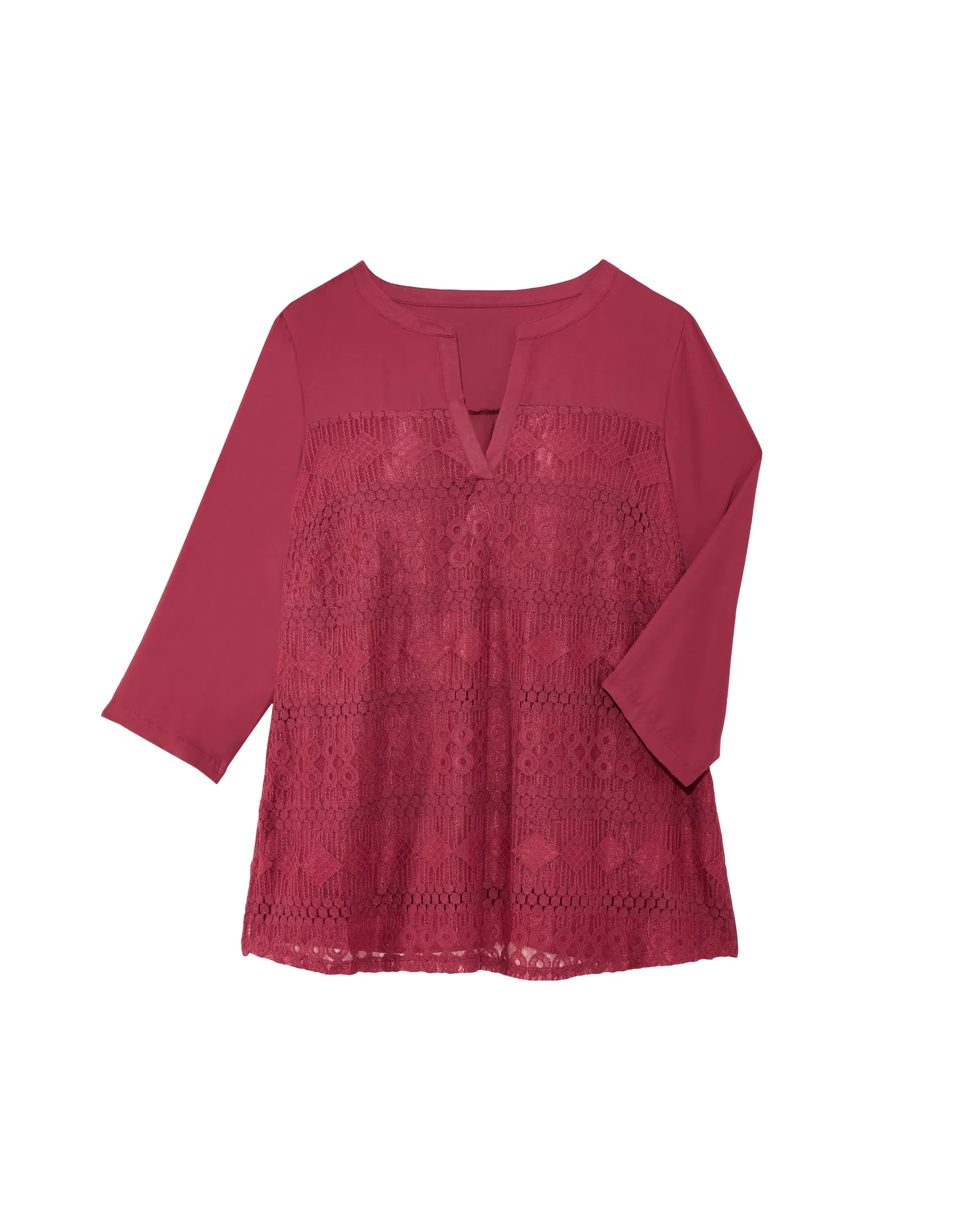 Audrey Detailed Blouse | Burgundy