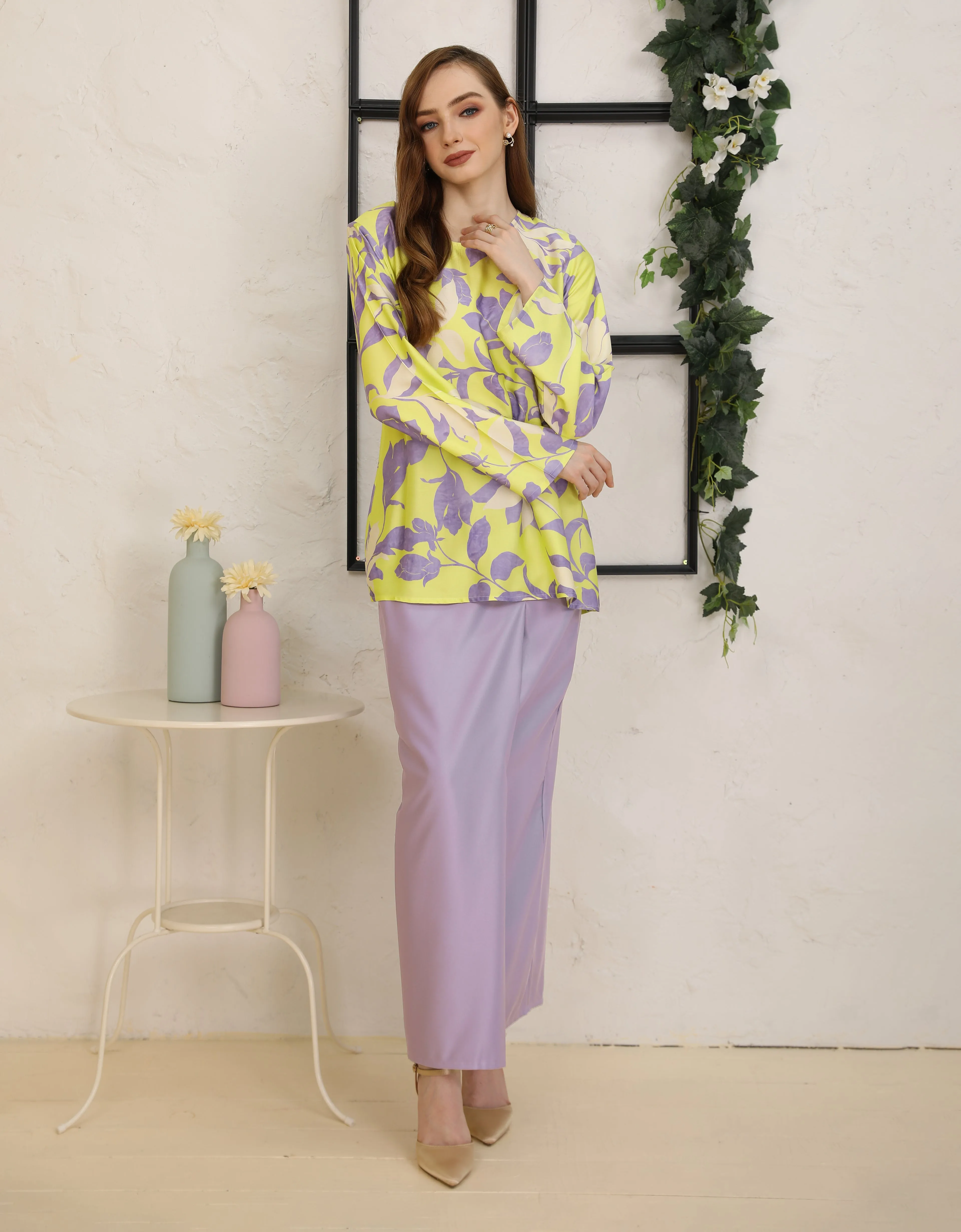 BAJU KURUNG KEDAH JESLYN (LILAC)