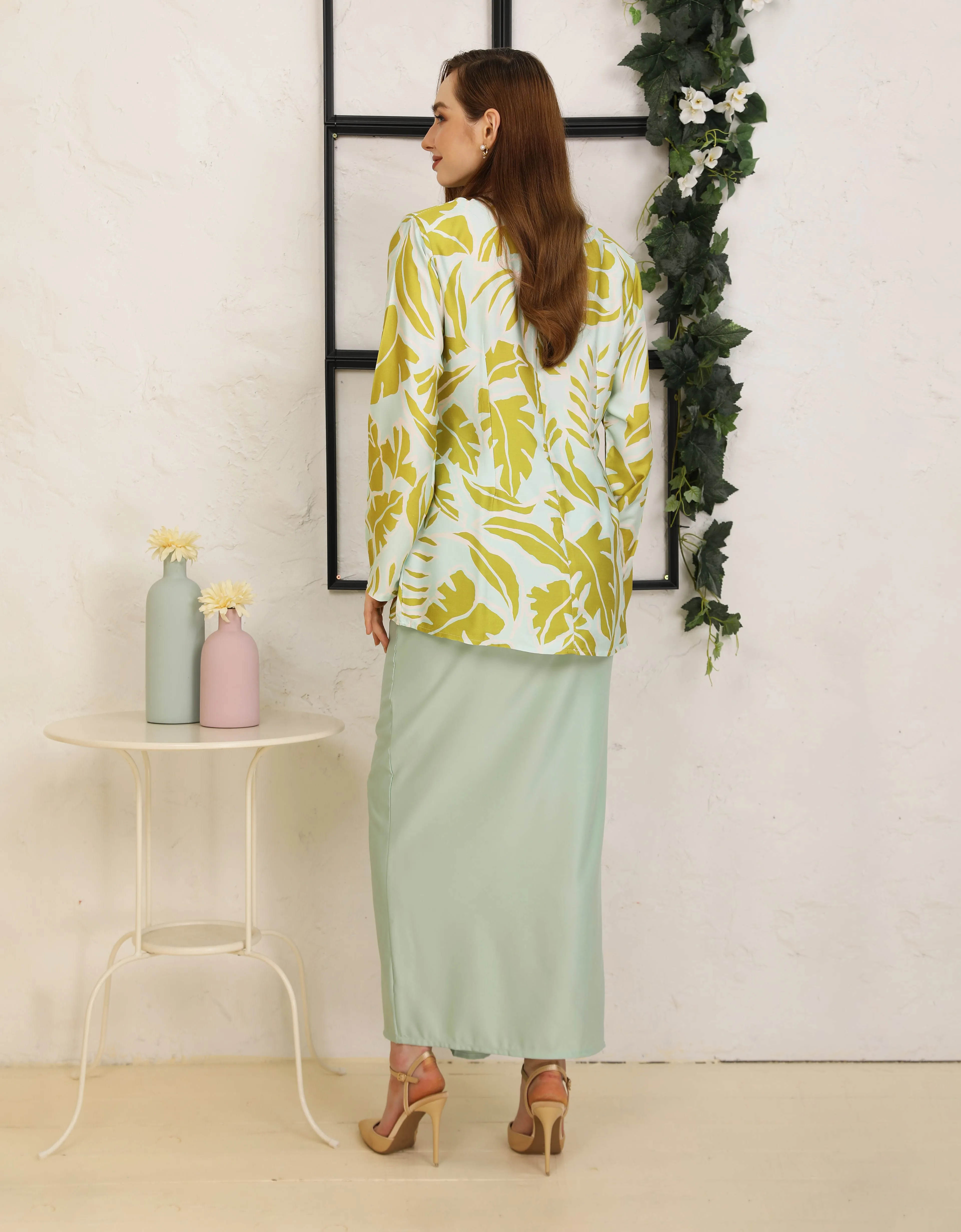 BAJU KURUNG KEDAH JESLYN (PISTACHIO)