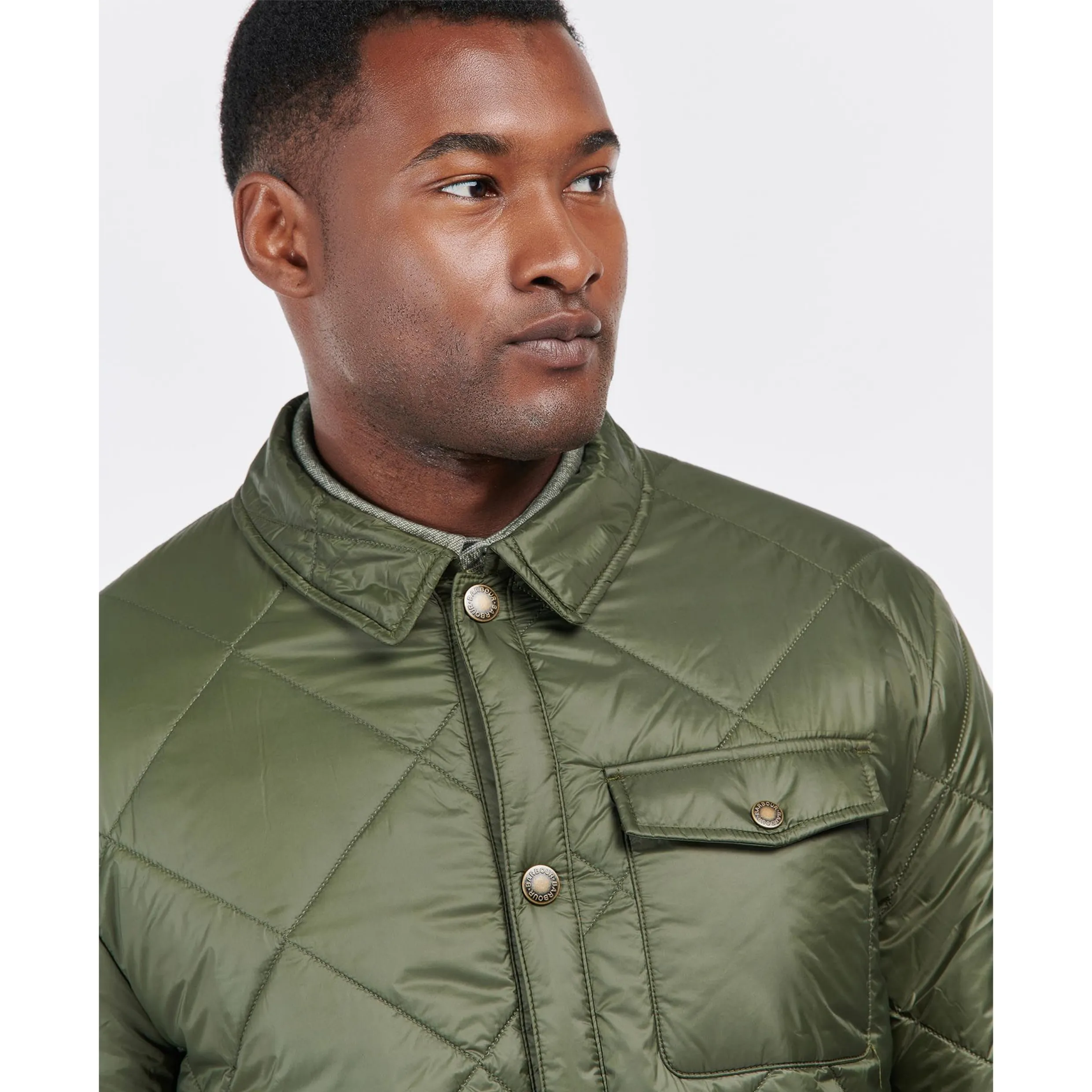 BARBOUR SUMMER SHIRT QUILTED JACKET MQU1398