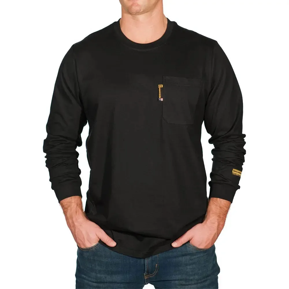 BENCHMARK FR- 6.2OZ - Drilling and Chillin, The Daily Grind, Fortune Horse - Flame Resistant Shirt - Black