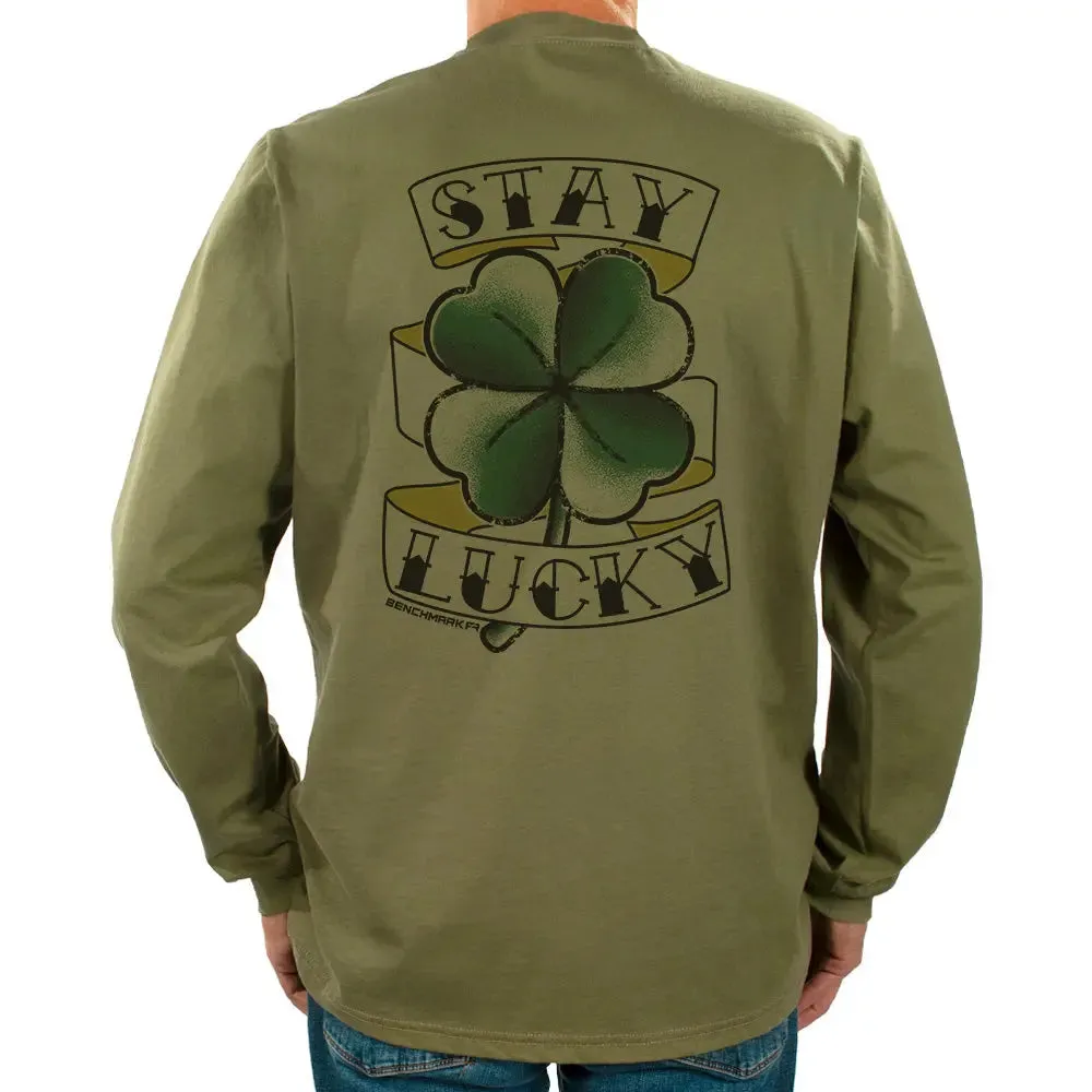 BENCHMARK FR - Saguaro, Stay Lucky Flame Resistant Shirt - Army Green