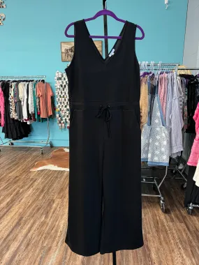 Black Drawstring Jumpsuit