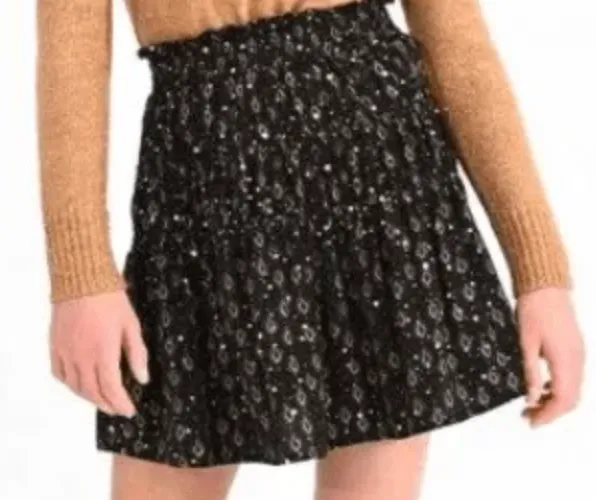 Black Jude Woven Skirt