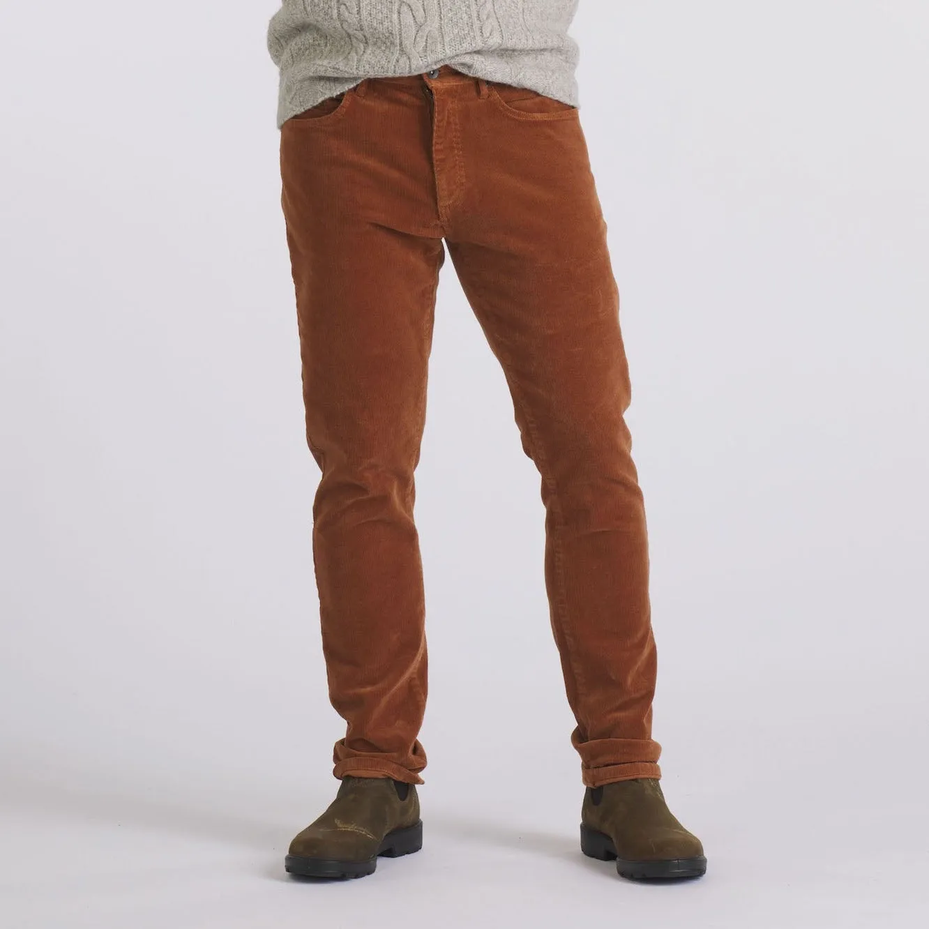 Burlington 5 Pocket Stretch Corduroy - Rawhide