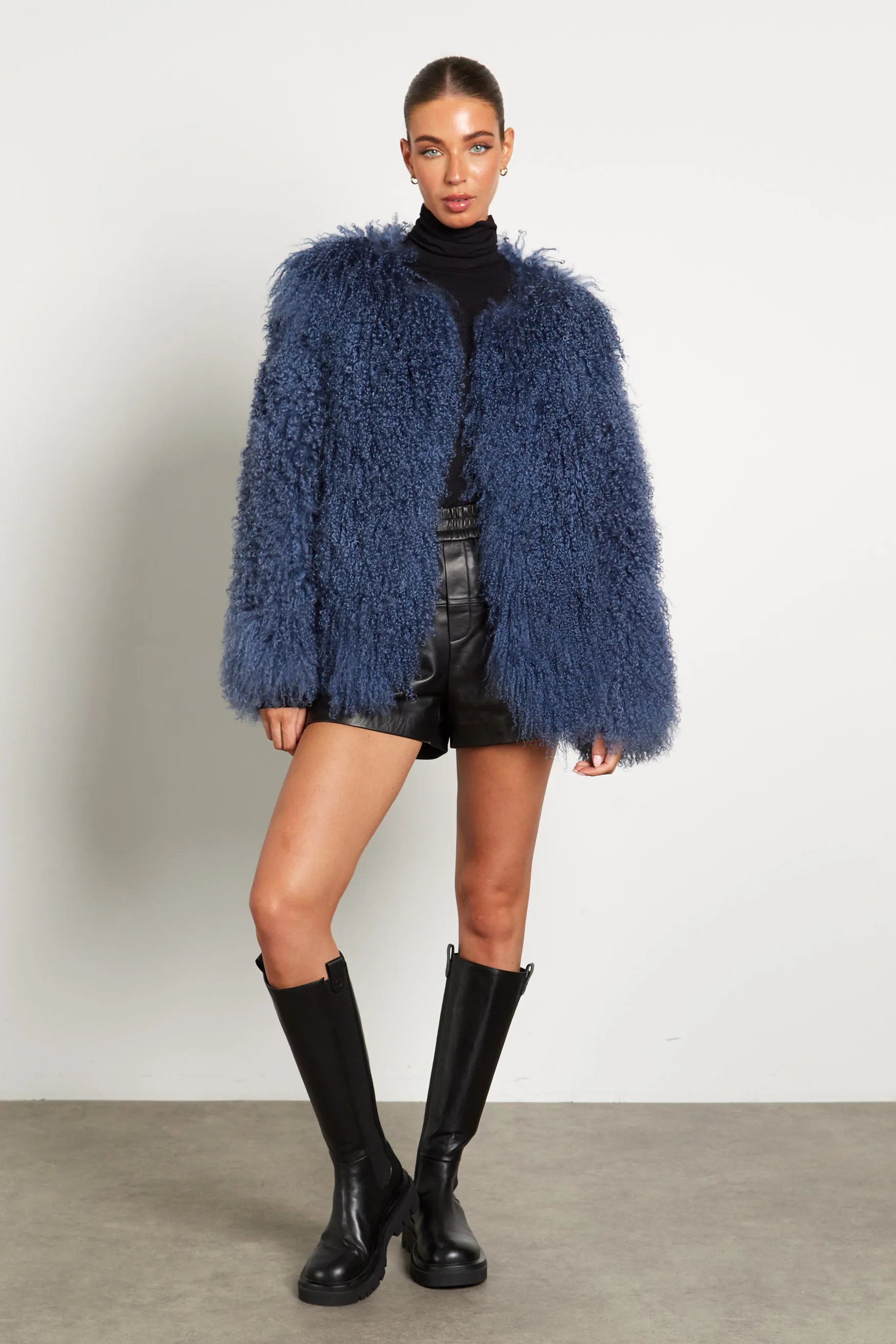 Cali Mongolian Fur Coat