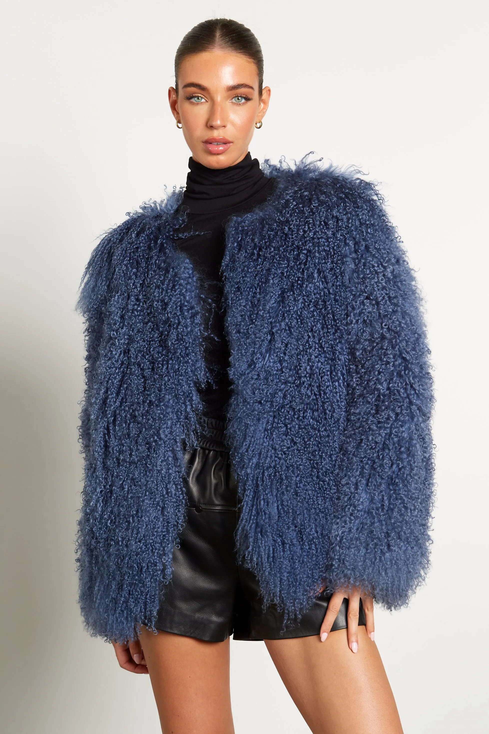 Cali Mongolian Fur Coat