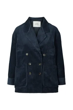 Carmeline - Corduroy jacket I Dark navy