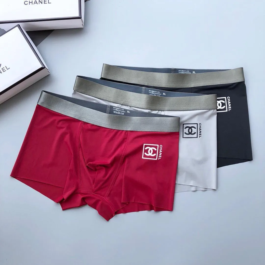 Chan Logo Designed Comfortable 3 In 1 Body-Suited Briefs