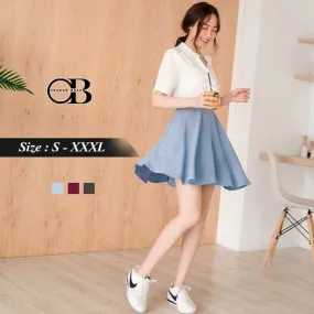 CHIFFON ELASTIC SKORTS