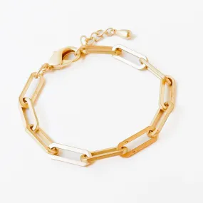 Chunky Gold Paperclip Bracelet