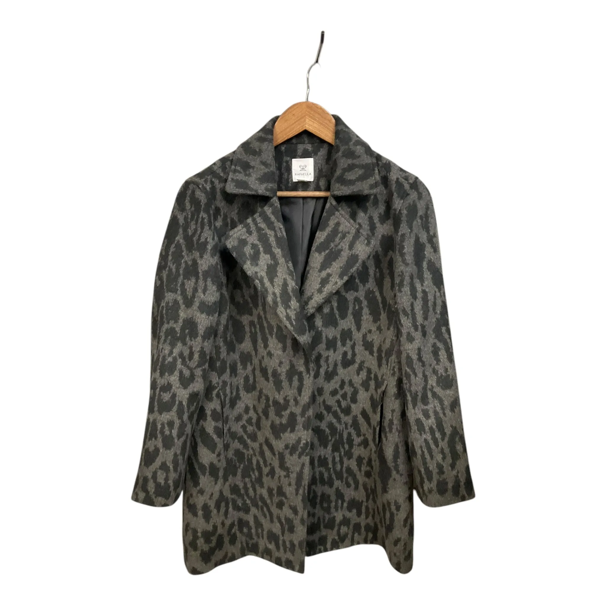 Coat Peacoat By Rafaella In Animal Print, Size: M