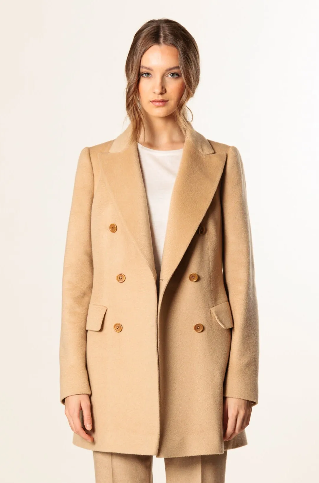 Coat "WALES MINI" / Cashmere & Camel