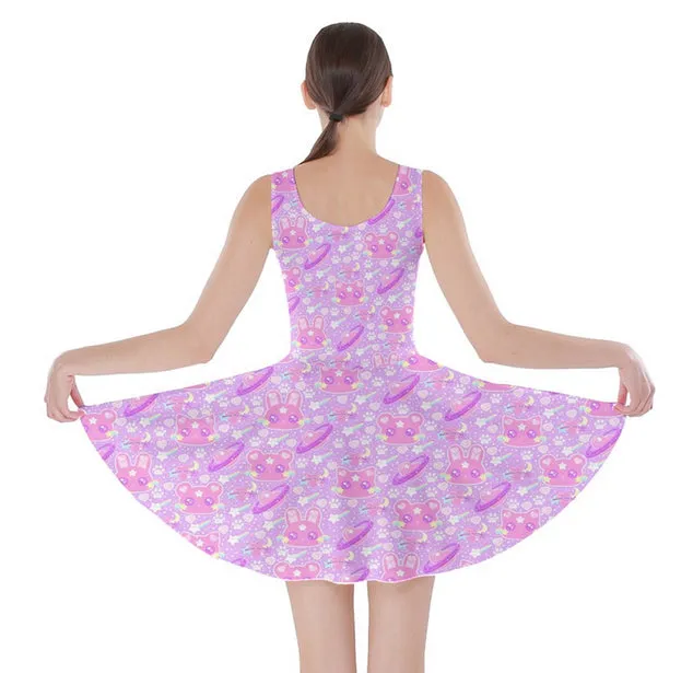 Cosmic Cuties Lilac Skater Dress [made to order]