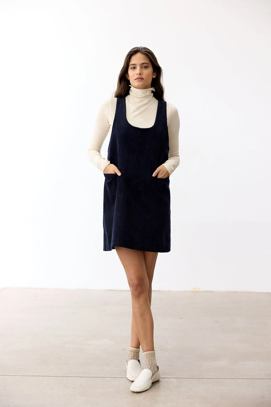 Cotton Corduroy Jumper - Medianoche