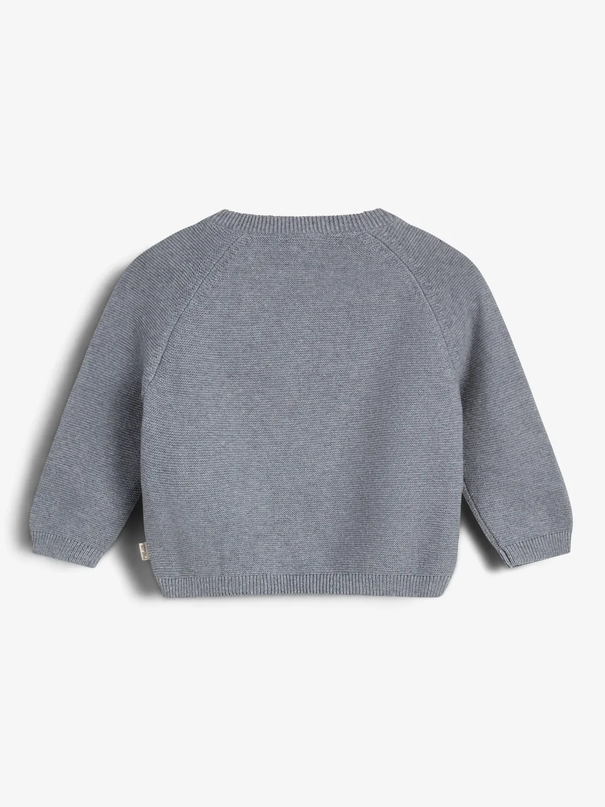 Cotton Knit Jumper - Little - Blue Melange