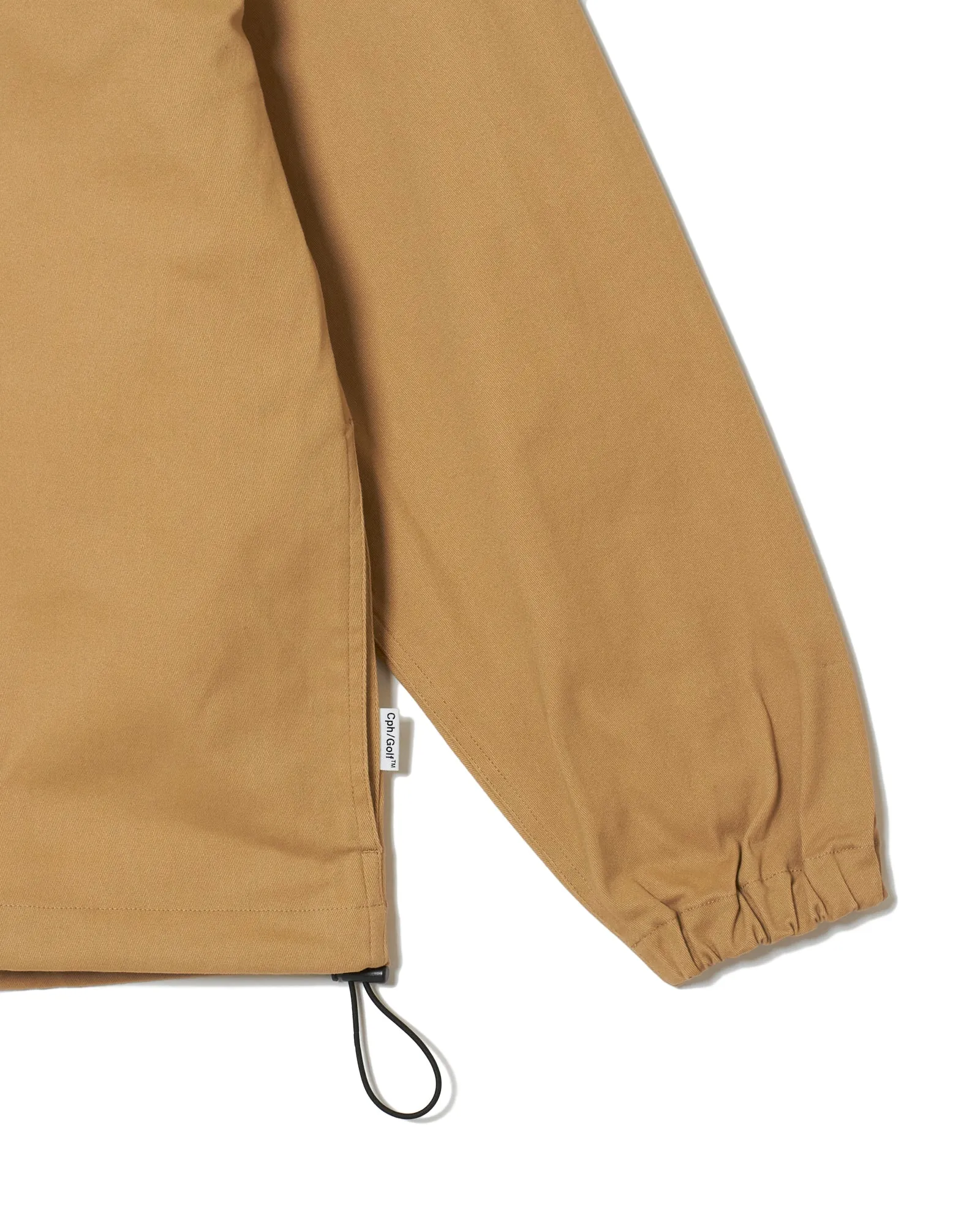 #COTTON TRACK PULLOVER JACKET BEIGE