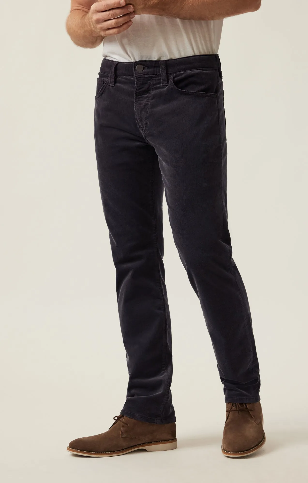 Courage Straight Leg Pants in Charcoal Cord