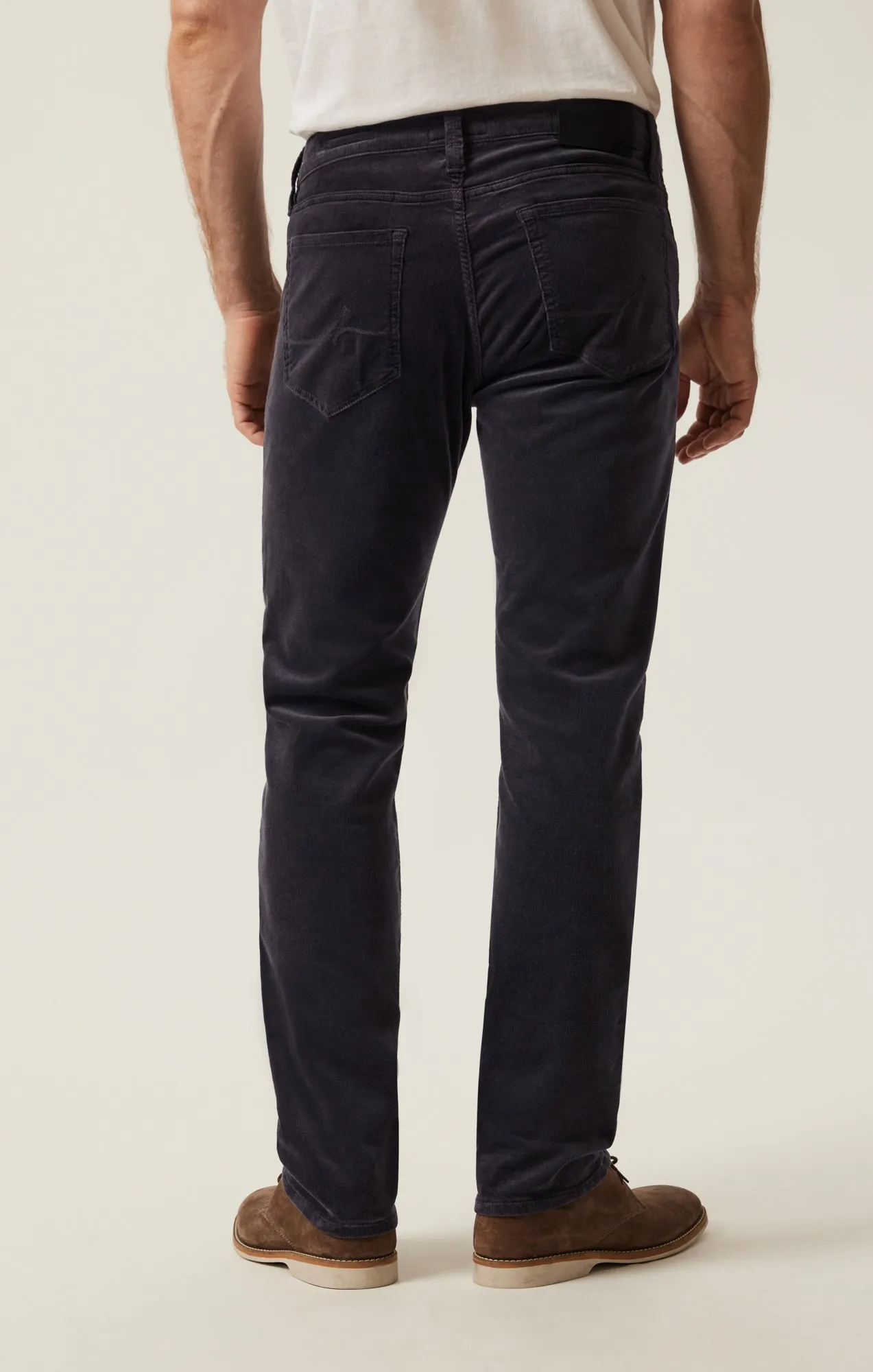 Courage Straight Leg Pants in Charcoal Cord