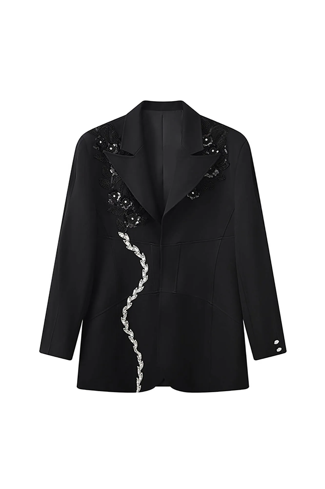 Crystal Vine Embellished Coat